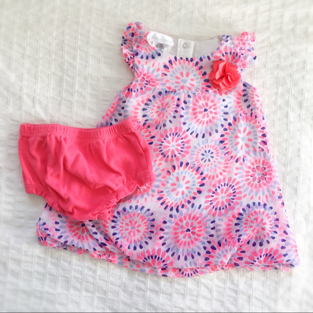 NWOT Geometric Bubble Hem Dress by Small Wonders